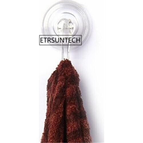 100pcs Strong Self Adhesive Door Wall Hangers Towel Mop Hanging Handbag Holder Hooks Transparent Kitchen Bathroom Accessories