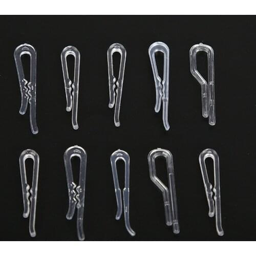 100pcs Transparent Clip Shirt Clip Skid Proof Clothing Clip Clothes Clip Fixed Skirt clip Packing Clothes And Accessories