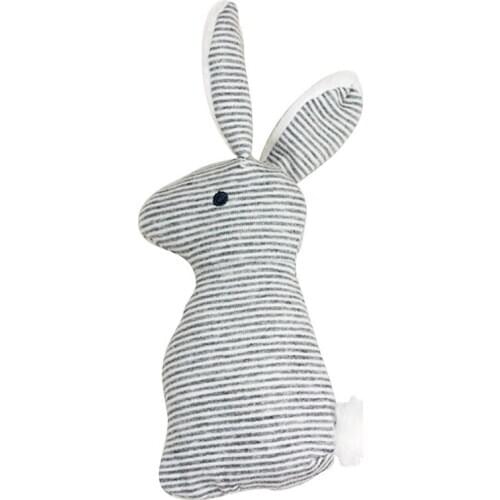 21cm Rabbit Baby Toys Plush 0-12 Months BB Bunny Rattle Ring Bell Crib Sound Cute Animal Bebe Toy Kids Doll