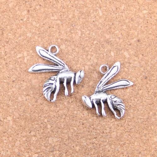 12pcs Charms wasp hornet 23x18mm Antique Pendants,Vintage Tibetan Silver Jewelry,DIY for bracelet necklace