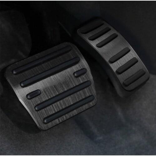 Aluminum alloy Car Fuel Pedal Brake Pedals Cover Non Slip Pad For Volkswagen VW T-ROC T ROC 2017 2018 2019 2020 Auto Accessories