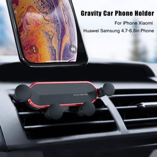 Car Air Vent Mount Mobile Phone Holder for iPhone12 11 X 8 Samsung Universal Stand Holder For Xiaomi Gravity Support Bracket