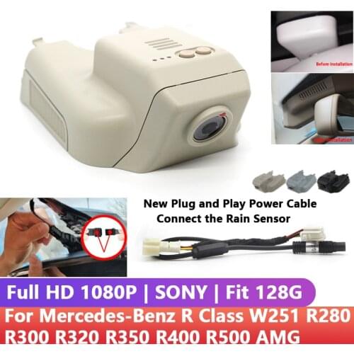 Car DVR Wifi Video Recorder Dash Cam camera For Mercedes-Benz R ML GL Class R63 300 R320 R350 R400 450 w251 w164 x164 w166 x166