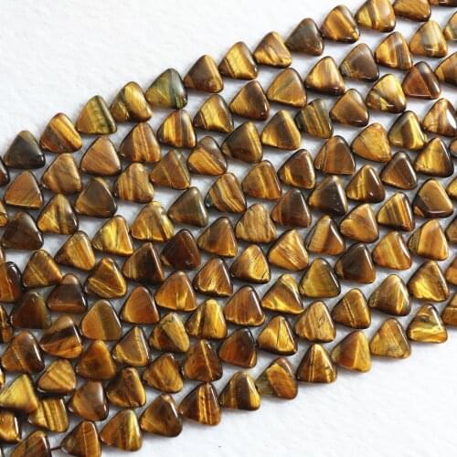 Best-selling tiger eyes fashion stone 15*15mm triangle shape new beads diy popular Jewelry B350