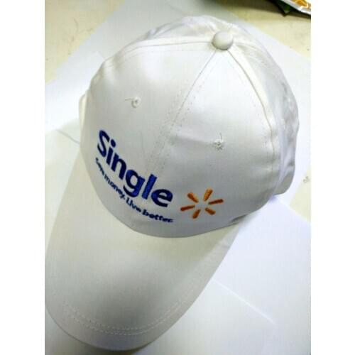 Being Single Save Money Live Better White Cotton Baseball Cap Adjustable Visor Caps