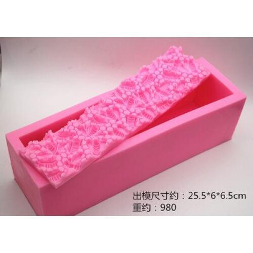 C833 rectangle Honeycomb soap mold Silicone bread mould kitchen tool