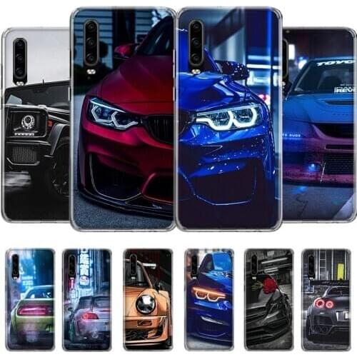 Sports Cars Male Men Phone Case For Huawei Honor Y 5 6 7 8 9 10 20 LITE A X S Pro NO/Finger Cover Coque soft Silicone TPU