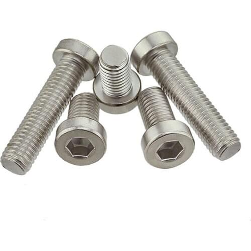 DIN7984 304 Stainless Steel M3 M4 M5 M6 Hexagon Socket Head Cap Screws With Low Head Hex Bolts