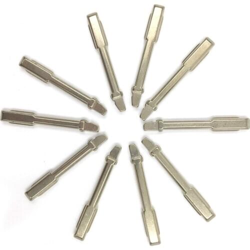 HKCYSEA 10 pcs/lot Metal Blank Uncut Flip Original Remote Key Blade Type #91 for Ford Original Blade
