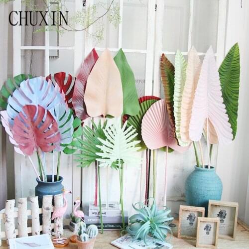 Artificial Plants Turtle Green Leaf Paradise Bird Garden Home Decoration Mexico Autumn Wedding Decoration Artificial flower