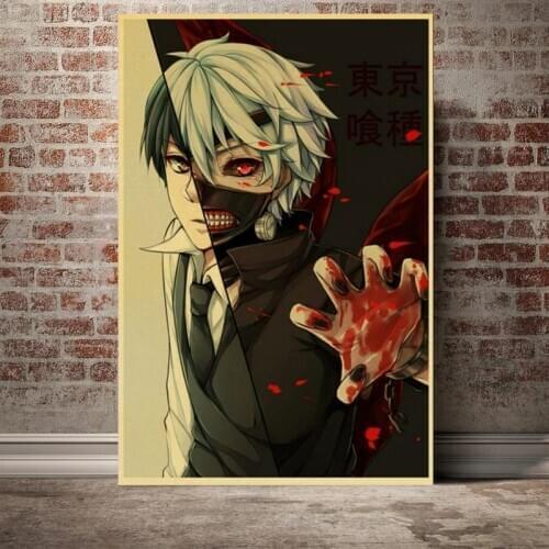 Hot Selling Tokyo Ghoul Anime Poster Canvas Painting Print Image Art Painting Bar Home Decoration Painting Modern