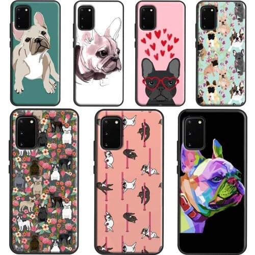 Cute French Bulldog Phone Case For Samsung Galaxy S21 Ultra S20 FE S10E S8 S9 S10 Plus Cover For Note 10 9 20
