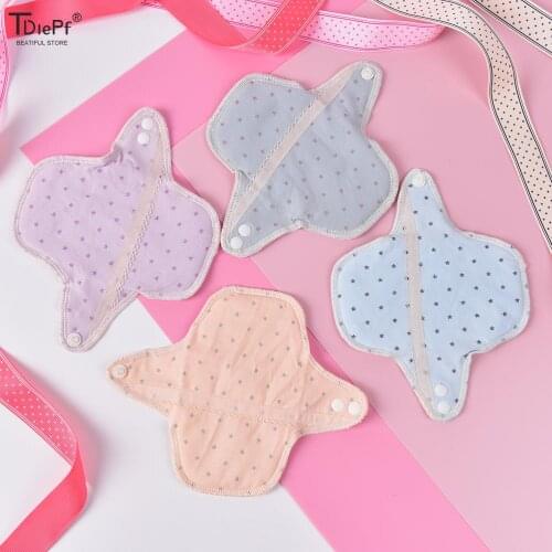 Reusable Washable Panty Liner Cotton Cloth Mama Menstrual Sanitary Nappy Towel Pad Women Feminine Hygiene Sanitary Pad