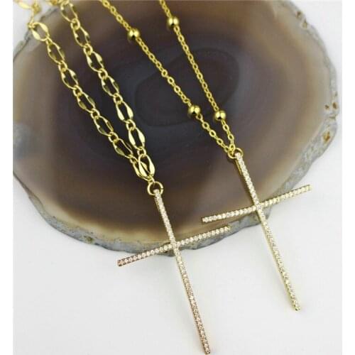 10pcs Fashion cz necklace,delicate cubic zircon charm pendant,handmade necklace jewelry cheap wholesale