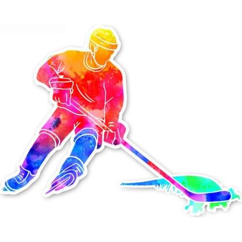 DasDecal Coolest Ice Hockey Fitness Movement Car Sticker Waterproof Decal Laptop Truck Motorcycle Auto Accessories PVC,14cm*11cm