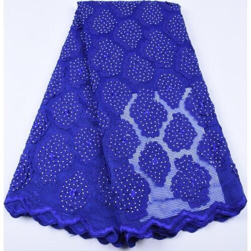 Latest 3 D Nigerian Lace Fabric Like Full Blown Flowers French Mesh Lace Fabric With Rhinestones For Daily Wear A1699