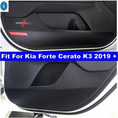 Interior Refit Inner Door Scratchproof Anti Kick Pad Film Protective Stickers Cover Fit For Kia Cerato Forte K3 2019 2020 2021