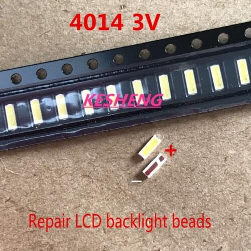 Suitable for EVERLIGHT 4014 LED backlight 0.2 W SMD 4014 LED 3 V cool white diode 20LM LCD screen backlight for PLCC-4 TV 200PCS