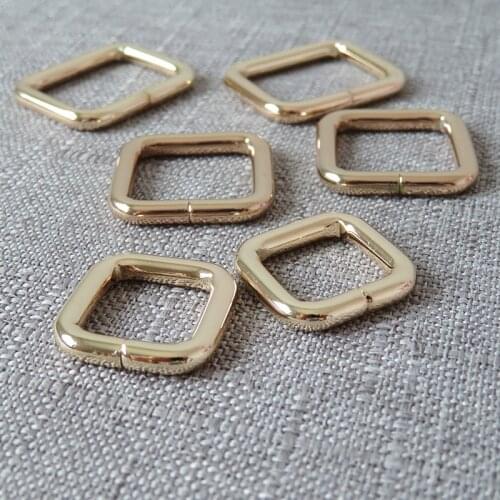 100pcs 15mm 20mm 25mm wholesale metal buckle belt ring for bag handbag straps clasp pet dog leash rope garment DIY accessory