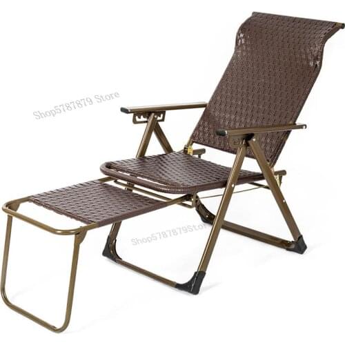 Promotional wicker chair folding chair lunch break chair lounge chair office chair sleep chair beach chair balcony chair reinfor