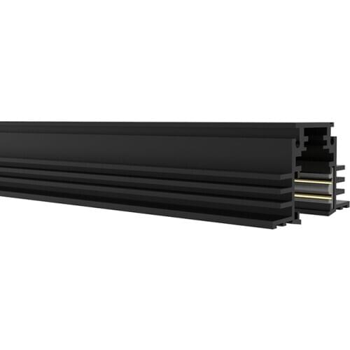 N Series)W27.2mm H30mm S Size Recessed Track Rails 1M 0.5M Black White Multitrack LED Aluminum Track-light 48V System