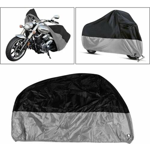 Discount! Motorcycle Cover All Season Waterproof Sun Outdoor Protection Scooter Cover with Lock Holes Tear-Proof Heavy-Duty CSV