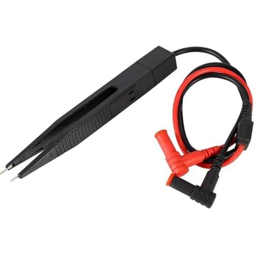 SMD Test Clip Meter Probe Tweezers Resistor Multimeter Capacitor Inductor Tester Probe Capacitor Resistance Meter Measure Tools