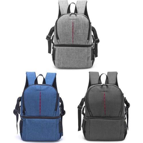 Photo Camera Bag DSLR Video Waterprpof Oxford Fabric Soft Padded Shoulders Backpack SLR Bag Case for Digital Camera Lens Tripod