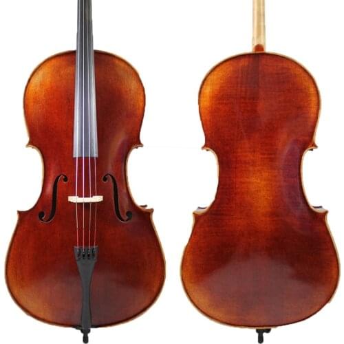 Super Value!A Stradivari 1690 Copy 4/4 Cello! M6135 German Dark Antique