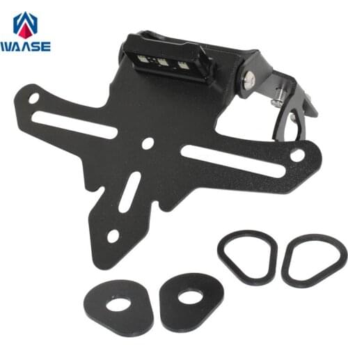 Waase For Honda ADV150 ADV 150 2019 2020 2021 License Plate Holder Frame with LED Light