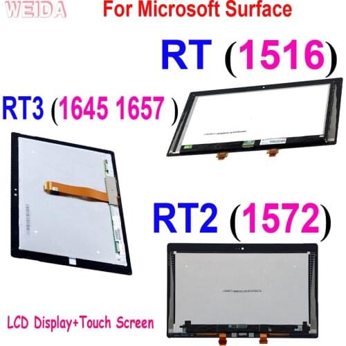 AAA+ LCD For Microsoft Surface 3 RT3 1645 1657 LCD Surface RT 1516 LCD Surface RT2 1572 LCD Display Touch Screen Assembly