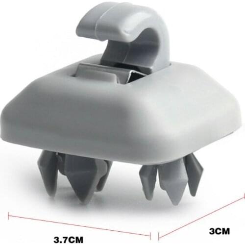 1Pcs Car Sun Visor Hook Clip Bracket Replacement Grey