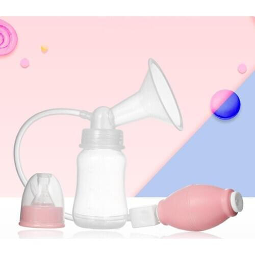 2019 New Hot Sale High quality 120ml Manual Power Breast Pump Suction Maternity Milk Bottle Baby Feeding Tool