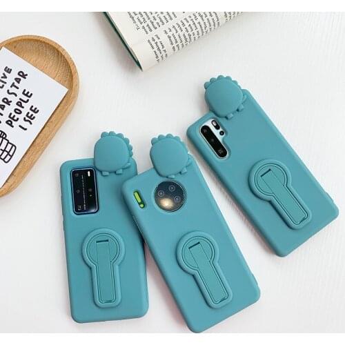 360 Rotating Bracket For Huawei Mate40 30 Pro P40 20Lite Nova 7 5i 6SE Mobile Phone Case Holder Silicone Fall Protection Cover