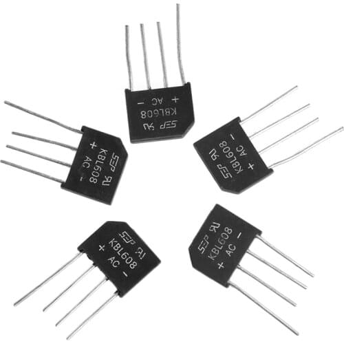 5Pcs KBL608 DIP KBL608 6A 800V Diode Bridge Rectifi