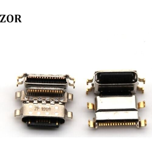 5pcs Type C USB Jack Mini Charging Socket Connector Port Repair Parts Replacement For Xaiomi Mi 10 lite 5G