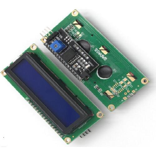 5V LCD1602 1602A 2pcs=1pcs 16*2 1602 16x2 LCD Yellow or blue Display HD44780 Character LCD+1pcs IIC/I2C/TWI/SPI Serial interface