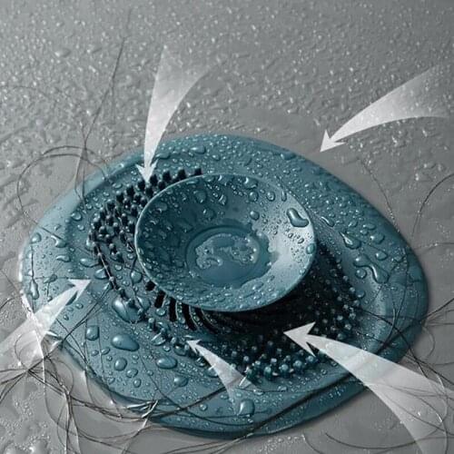 Anti-blocking Hair Catcher Hair Stopper Plug Trap Shower Floor Drain Covers Sink Strainer Filter Kitchen Bathroom Accessories