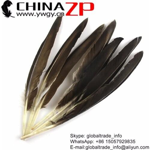 CHINAZP Exporting 50pcs/lot 20-25cm(8-10inch) Fantastic DIY Decoration Natural Grey Duck Wing Quill Feathers