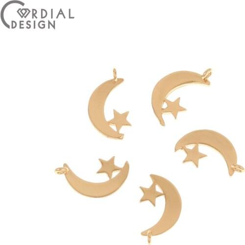 Cordial Design 100Pcs 7*13M Earrings Accessories/Charms/DIY Connectors/Copper Pendants/Hand Made/Jewelry Findings & Components