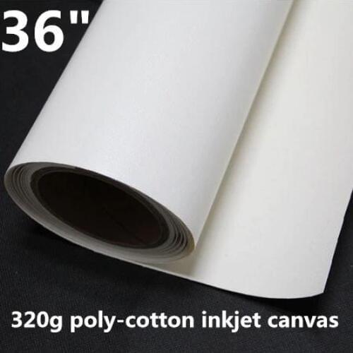 36"*18m Inkjet Polyester Cotton Blend Canvas