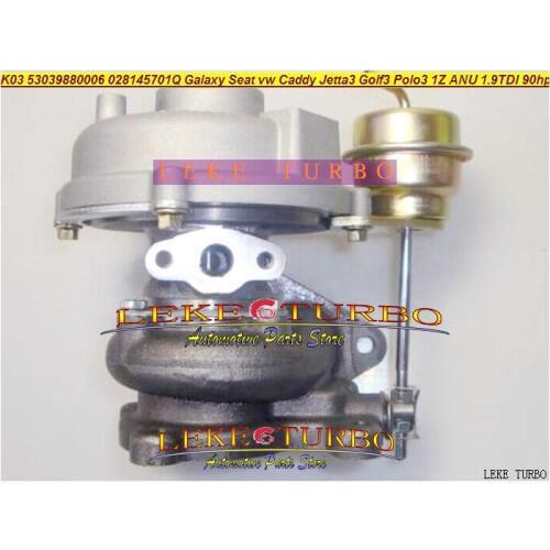 K03 53039700006 454083 454083-0001 028145701J Turbo For FORD Galaxy For Seat Caddy Jetta 3 Golf 3 4 Polo Sharan 1Z ANU AHU 1.9L