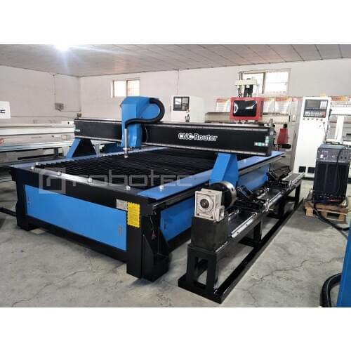 China Metal Pipe CNC Flame Plasma Cutting Machine for Steel/ 100A 200A CNC Plasma Cutter Table Machine with Drilling
