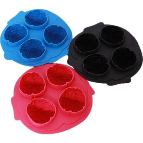 Creative Horror Brain Modeling Ice Tray Halloween Ice Tray Mold Food Grade Silicone Ice Mold Party Mold Cooking Tool