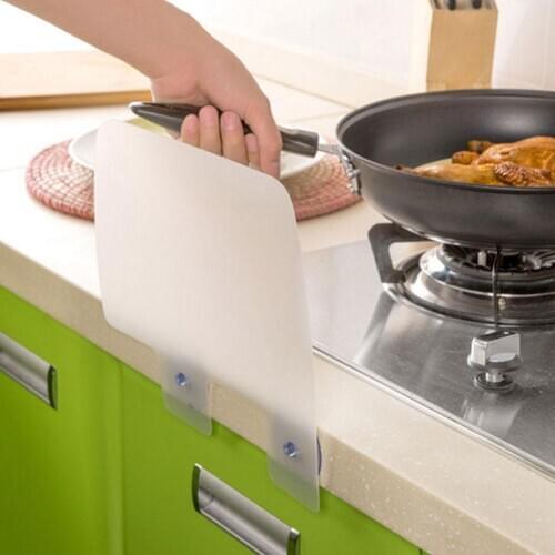 Kitchen Organizer Shelf Sink Water Splash Baffle Pool Board Guard Sucker Washing Dish Fruit Vegetable Anti-water Board