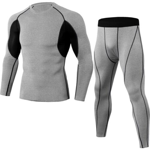 Hot Fashion Men’s Training Top Jogger Pants Casual Sports Run Bike Tight Slimming Patchwork Striped Wear