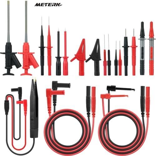 Meterk MK30 Electronic Test Lead Kits Multimeter Lead with Alligator Clips Accessories forDMM Digital Multi Meter & Clamp Meters