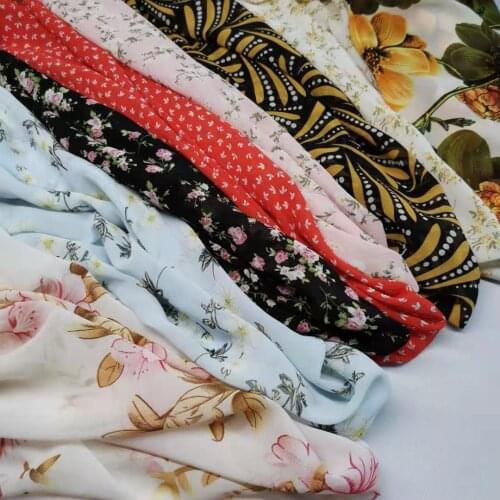 New Styles Soft Chiffon Dress Dropping Beautiful Summer Dress Fabric