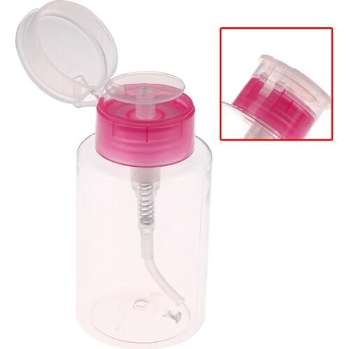 Nail Art Equipment 160ml Empty Pump Dispenser Remover Clean Bottle mini bottle