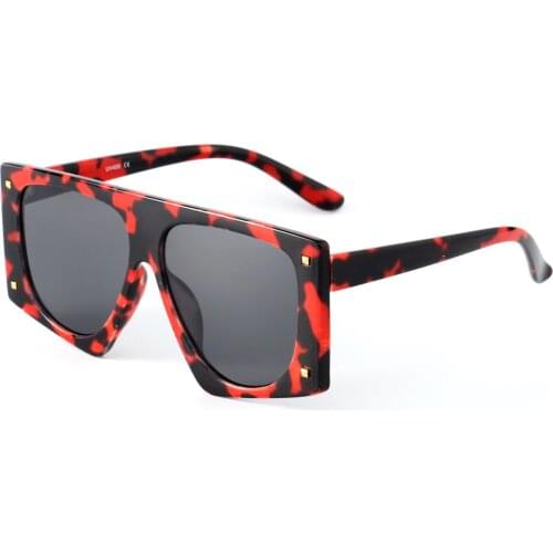Adult Leopard Polygon Frame Sunglasses 2021 PC Fashion Design Retro Custom Logo Shades Glasses